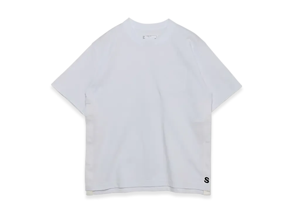 sacai S Cotton Jersey T-Shirt "White"
