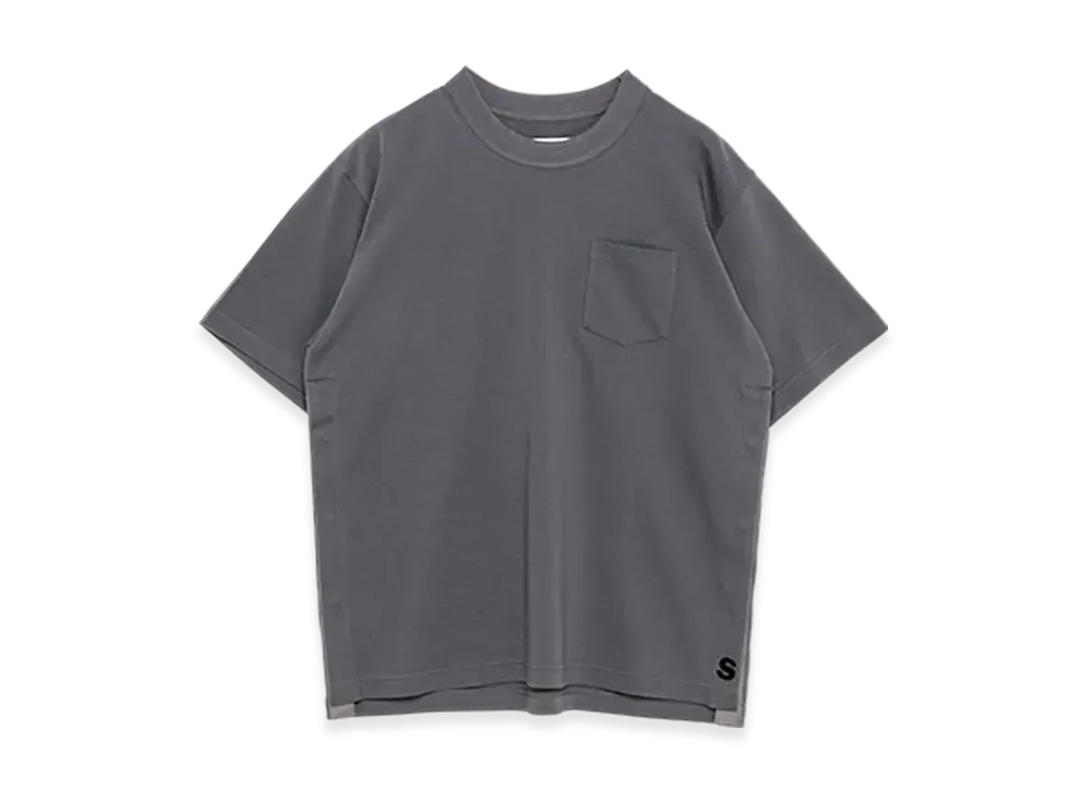 sacai S Cotton Jersey T-Shirt "Charcoal Gray"