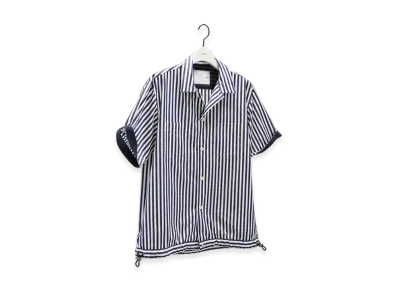 sacai Cotton Poplin Shirt "Navy Stripe"