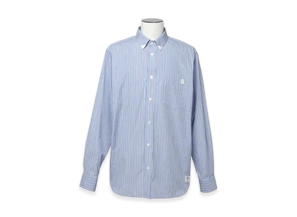 sacai ThomaS Mason S Cotton Poplin Shirt "Light Blue Stripe"
