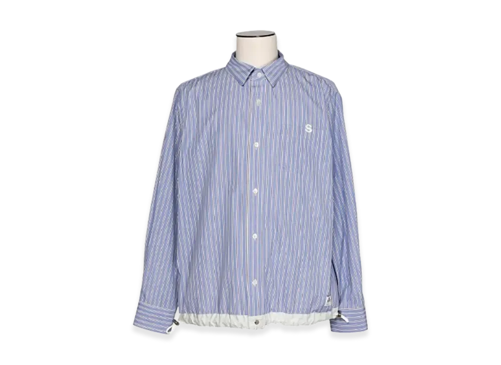 sacai ThomaS Mason S Cotton Poplin Shirt "Light Blue Stripe"