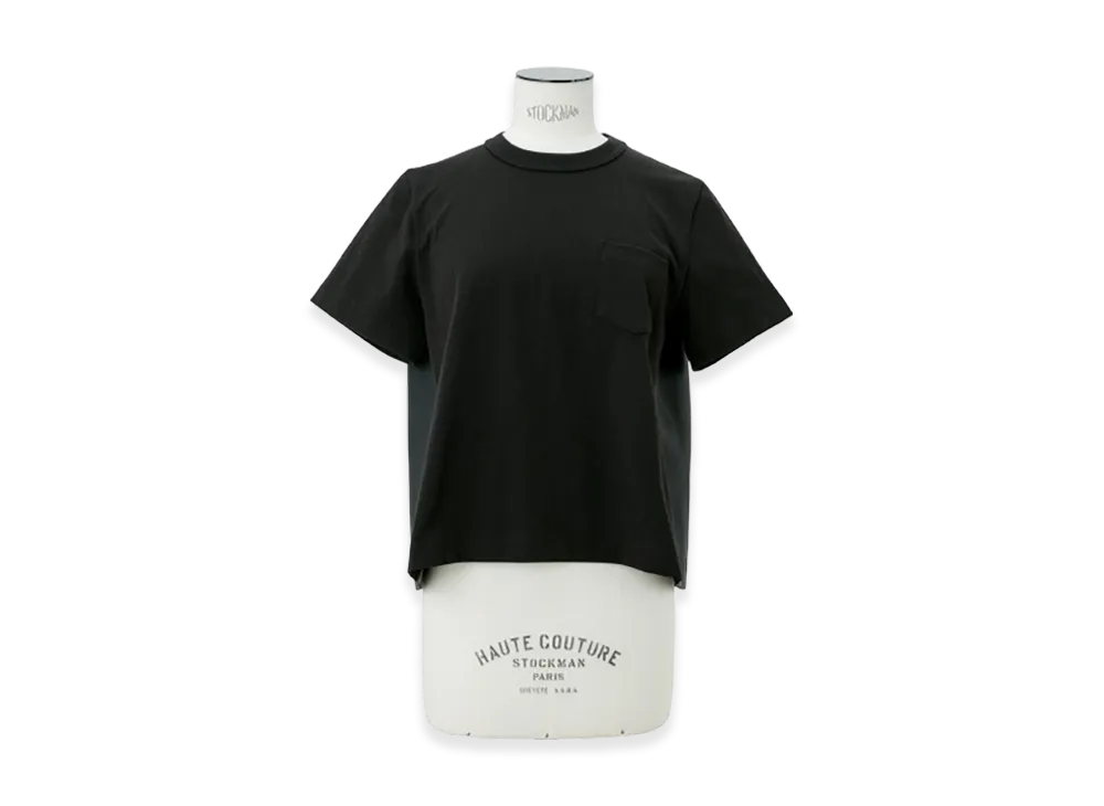 sacai Nylon Twill x Cotton Jersey T-Shirt 