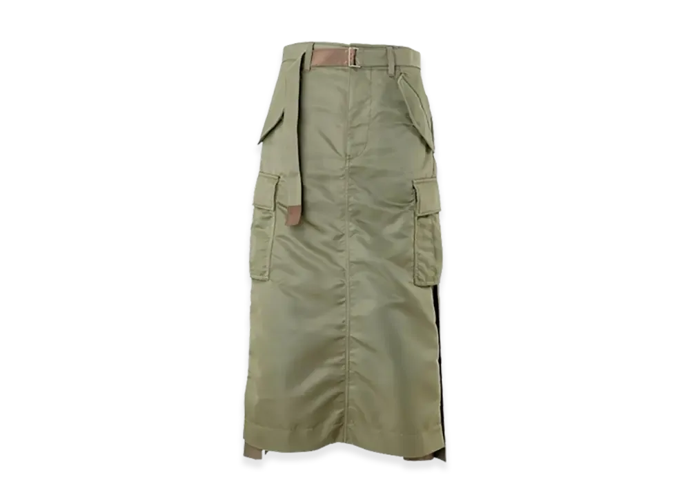 sacai Nylon Twill Skirt "Beige"