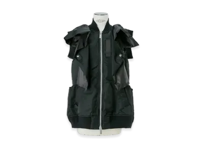 sacai Nylon Twill Vest "Black"