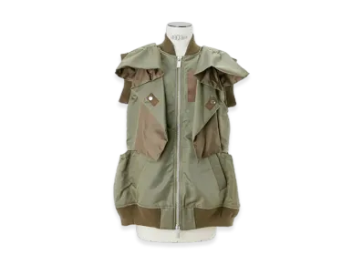 sacai Nylon Twill Vest "Beige"
