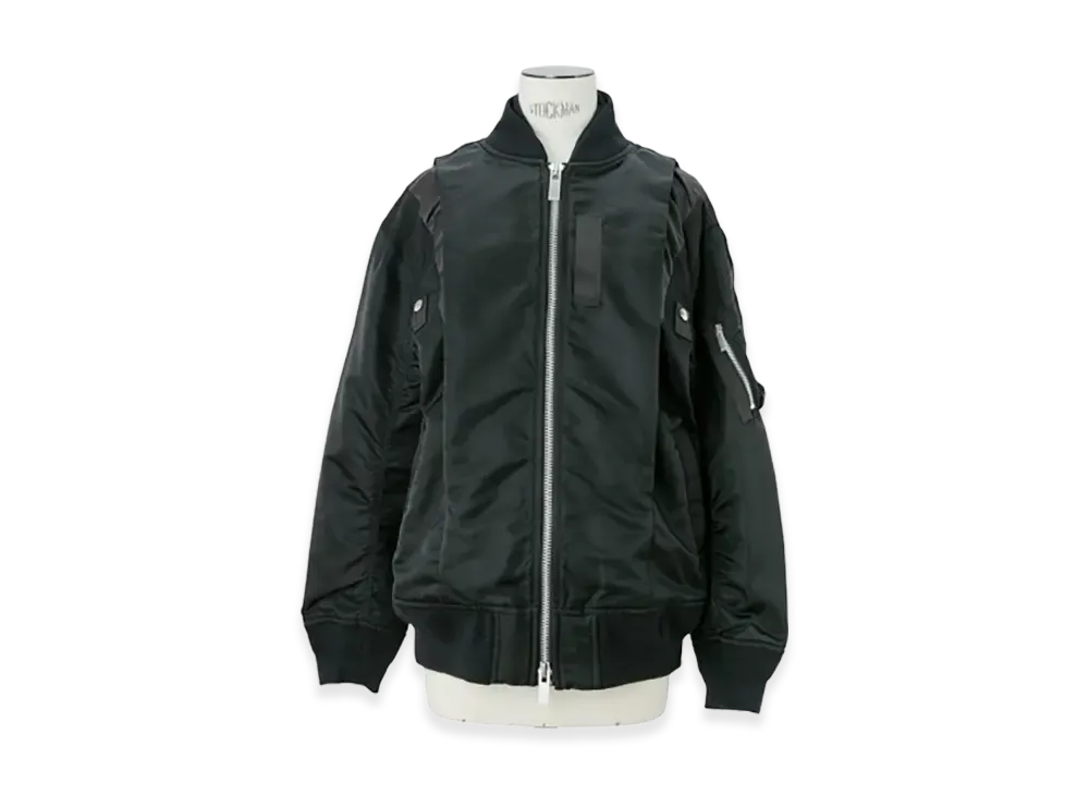sacai Nylon Twill Blouson "Black"