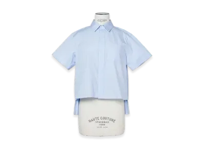 sacai Cotton Poplin Shirt "Light Blue Stripe"