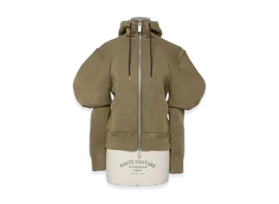 sacai Sponge Sweat Hoodie "Taupe"