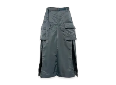 sacai Nylon Twill Skirt "Blue Gray"