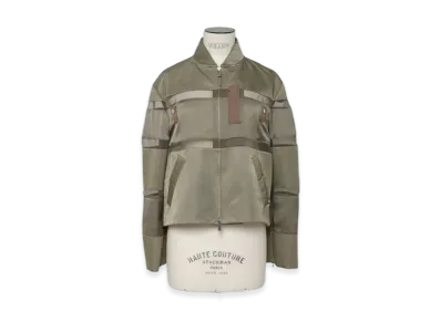 sacai Nylon Twill Mix Blouson "Taupe"