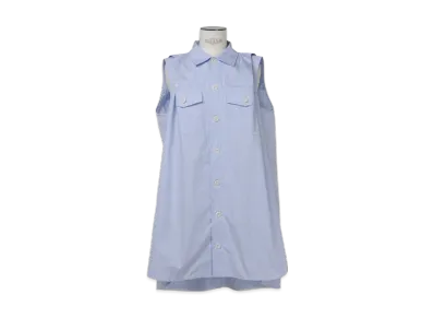 sacai Cotton Poplin Dress "Light Blue Stripe"