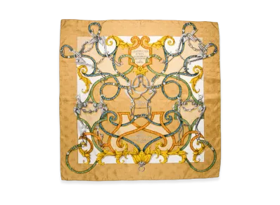Hermes Scarf 90 Instrvction Dv Roy "Brown"