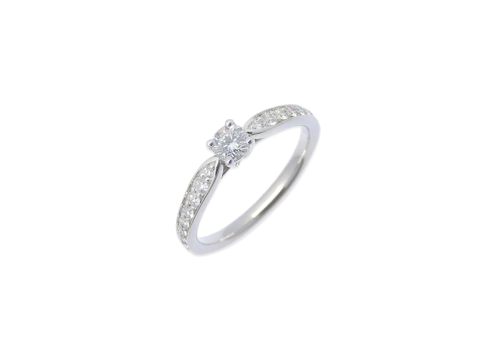 ティファニー ハーモニー エンゲージメント ダイヤモンドリング 0.19ct "プラチナ"
