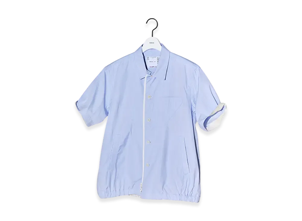 sacai Cotton Poplin Shirt "Light Blue Stripe"
