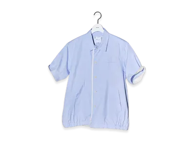 sacai Cotton Poplin Shirt "Light Blue Stripe"