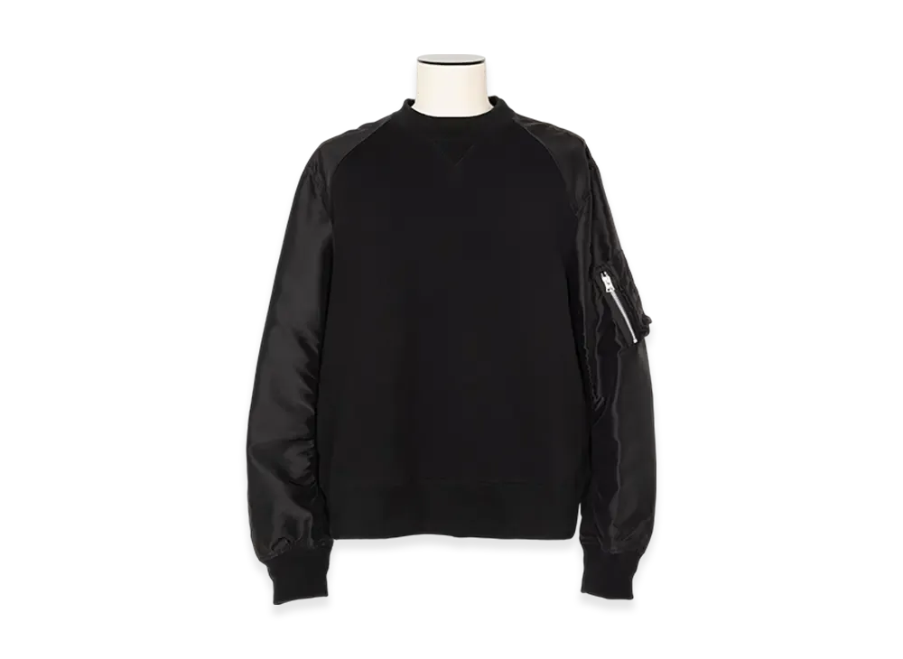 sacai Sponge Sweat Pullover "Black"