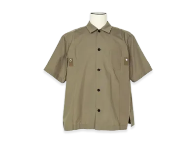 sacai Cotton Poplin Shirt "Taupe"