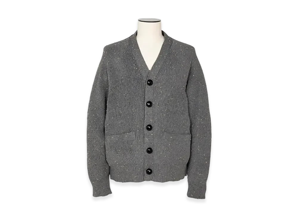 sacai Nep Yarn Knit Cardigan "Gray"