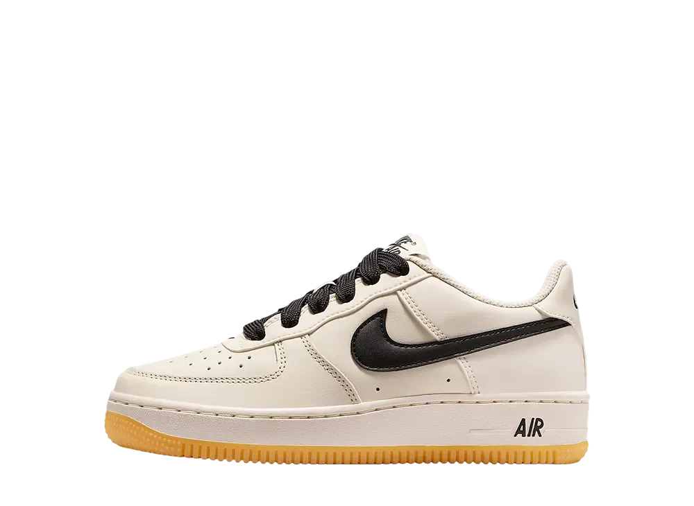 ナイキ GS エアフォース1 LV8 "ソフトパール/ガムライトブラウン/メタリックシルバー/ブラック" (キッズ)