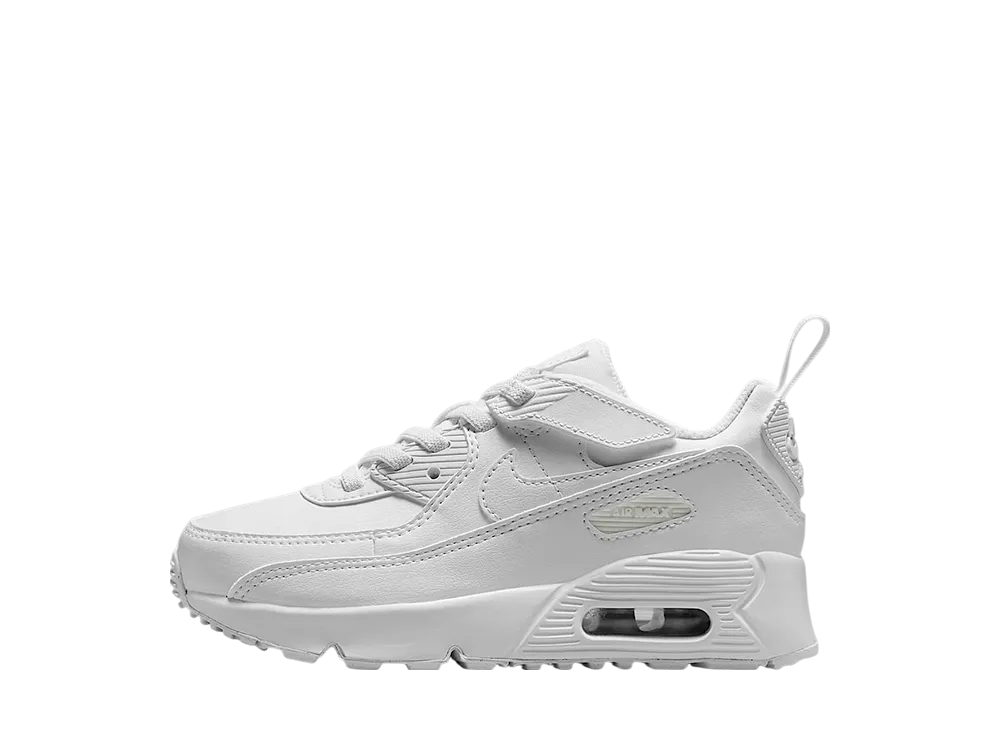 Nike PS Air Max 90 EasyOn "White/Metallic Silver/White"
