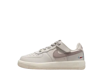 Nike PS Force 1 Low LV8 EasyOn "Light Orewood Brown/Burgundy Crush/Comet Blue/Malt"