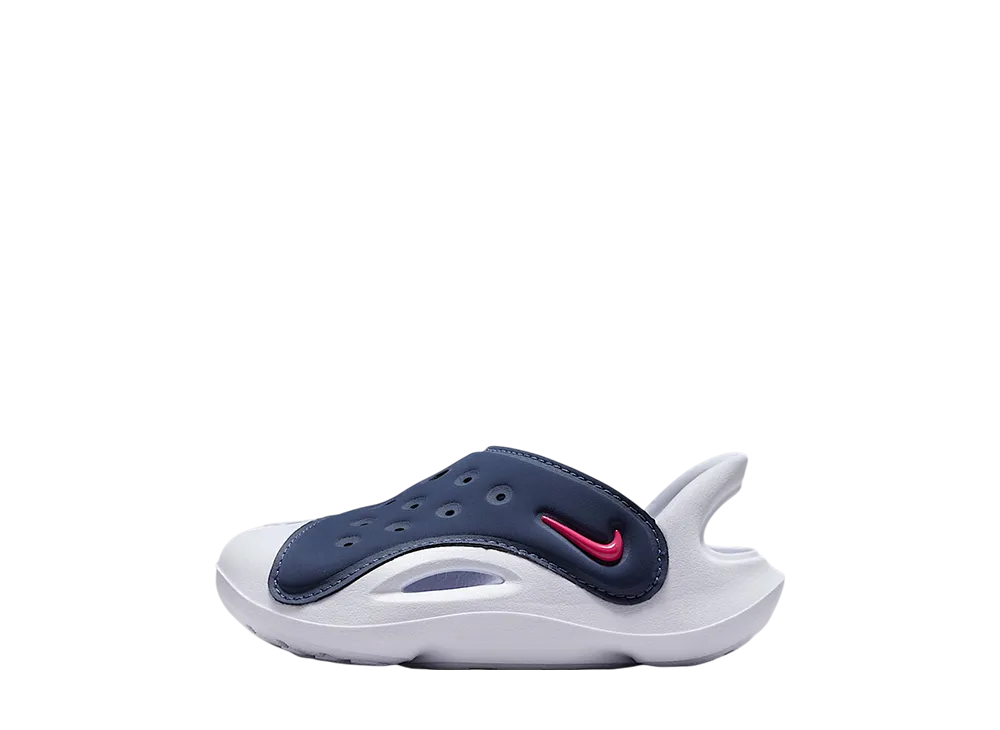 ナイキ TD アクア スウッシュ サンダル "ミッドナイトネイビー/ホワイト/ラッシュピンク" (キッズ)