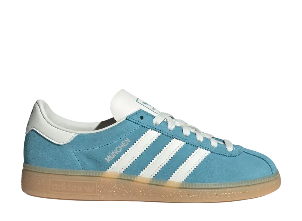 adidas Women's Munchen "Preloved Blue/Off White/Silver Metallic"