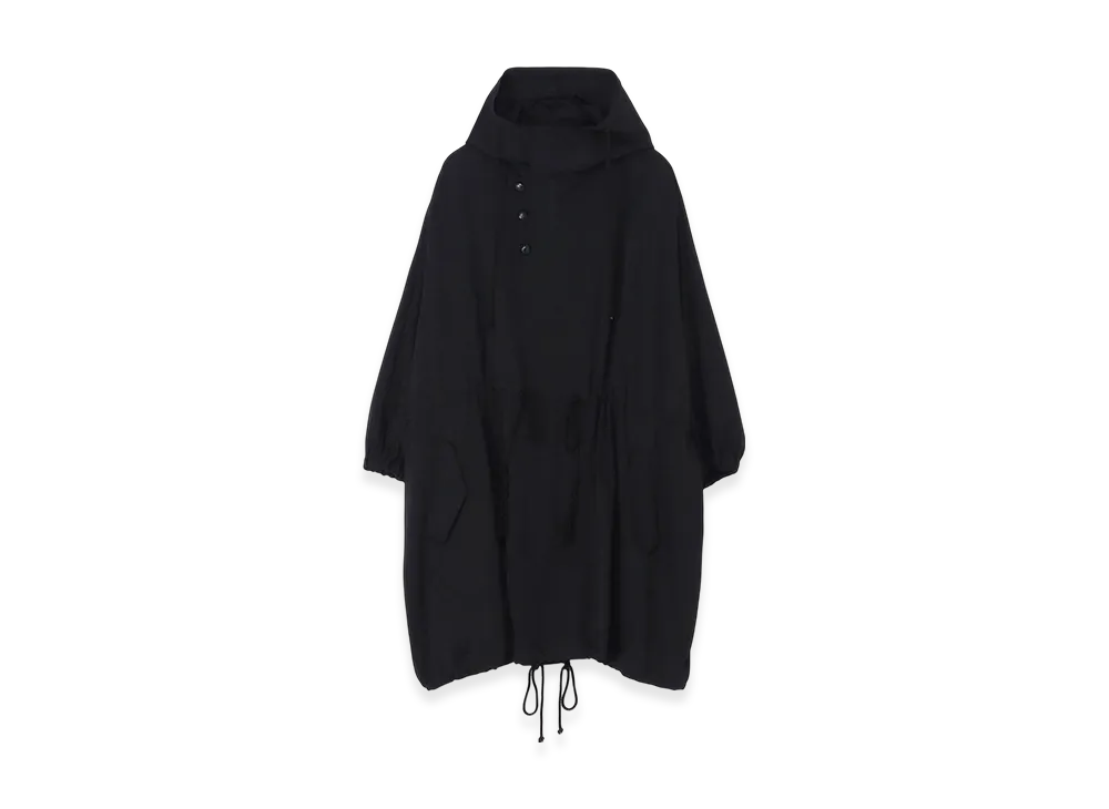 Yohji Yamamoto Gabardine Dolman Slv Coat "Black"