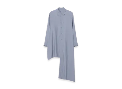 Yohji Yamamoto Ry Lawn Knot Detail Blouse "Light Blue"