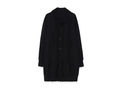 Yohji Yamamoto Pe Jersey Twill Button D Cardigan "Black"