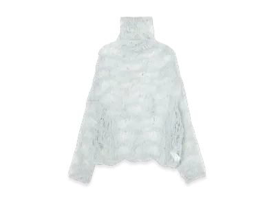 Yohji Yamamoto Maon High-Neck Top "Light Gray"