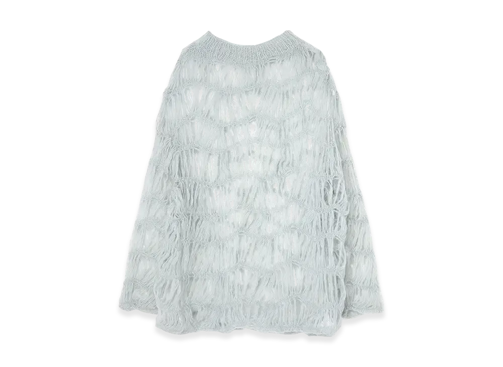 Yohji Yamamoto Maon Crewneck Sweater "Light Gray"