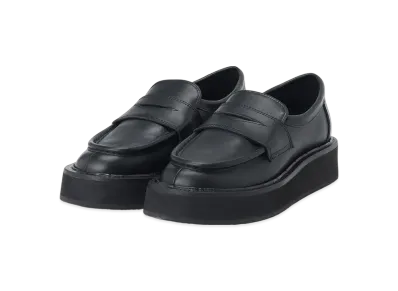 Yohji Yamamoto Soft Smooth Leather Platform Loafer "Black"