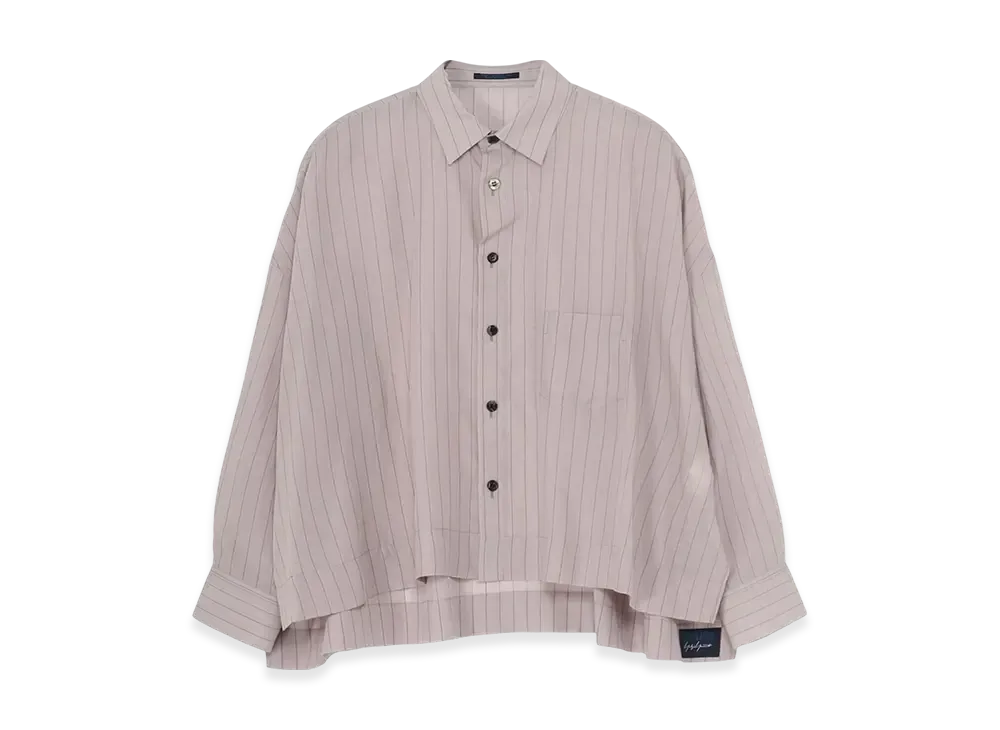 Yohji Yamamoto Stripe Big Blouse "Grey"