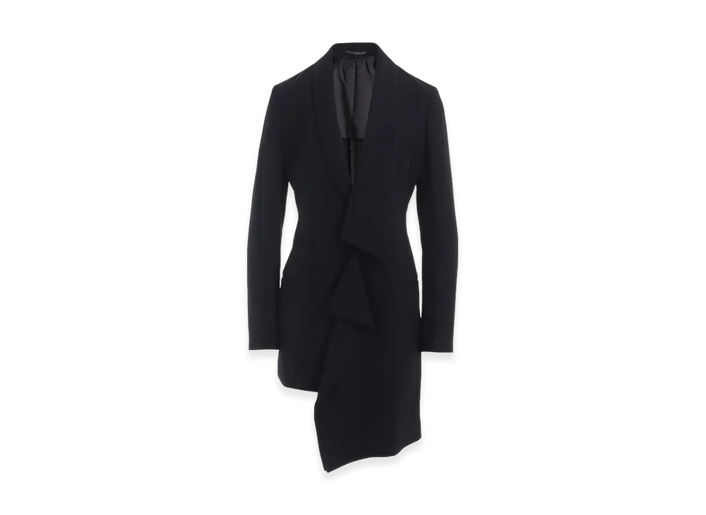 Yohji Yamamoto Wool Unbalanced Jacket "Black"