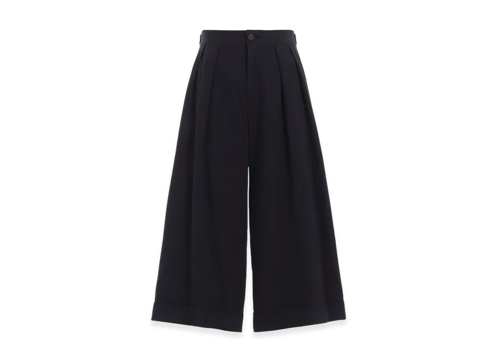 Yohji Yamamoto C/Li Canvas Wide Pants "Black"