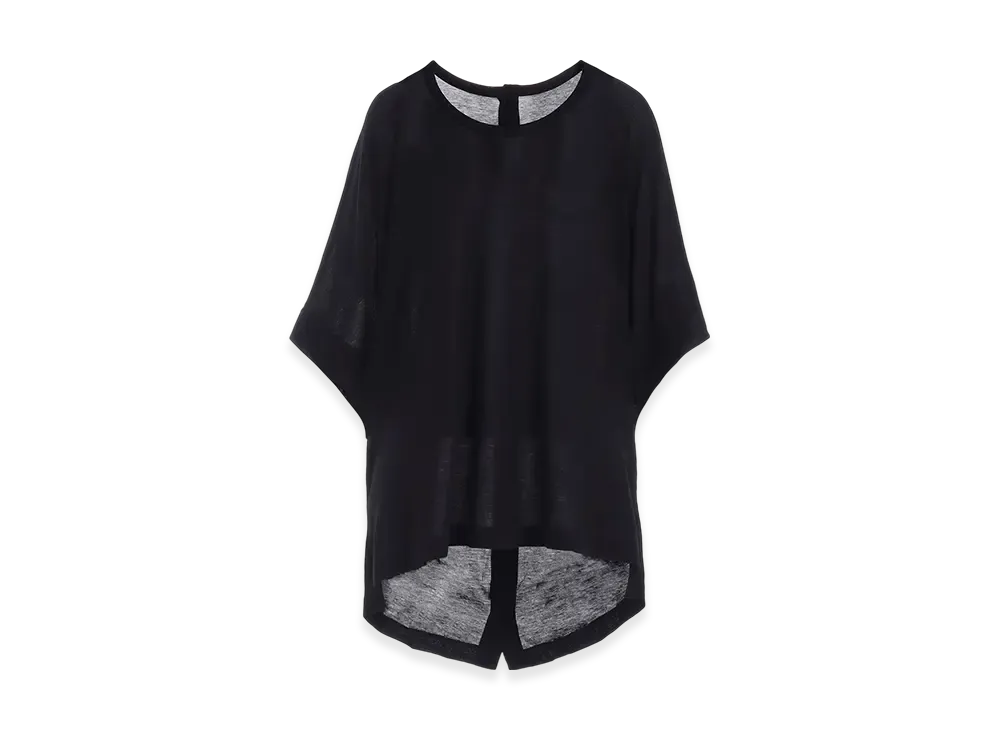 Yohji Yamamoto Gassing Yarn Single Jersey Backside Button Cardigan "Black"