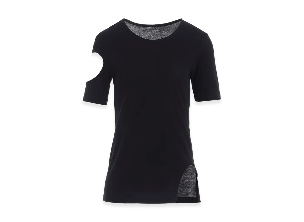 Yohji Yamamoto Tightly Twisted Jersry Shrt Sleeve "Black"