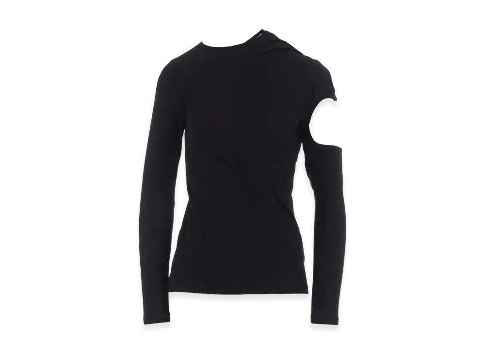 Yohji Yamamoto Tightly Twisted Jersry Long Sleeve "Black"