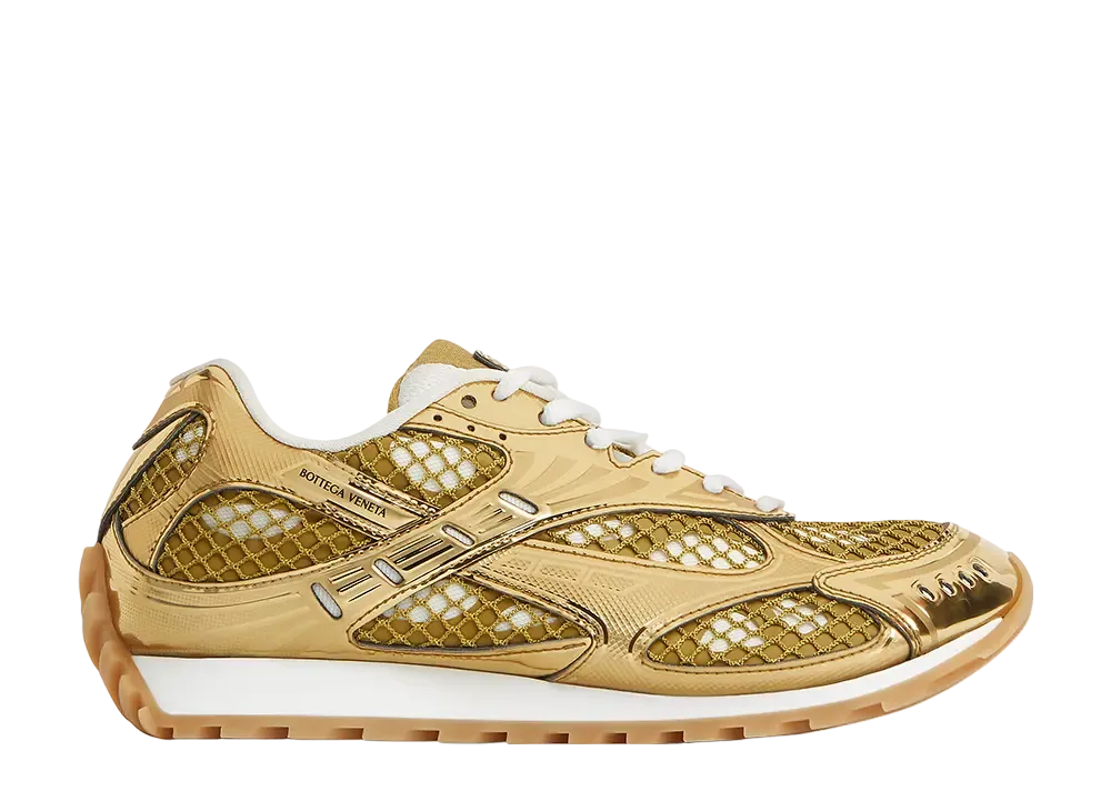 Bottega Veneta Orbit Sneaker "Gold/White"