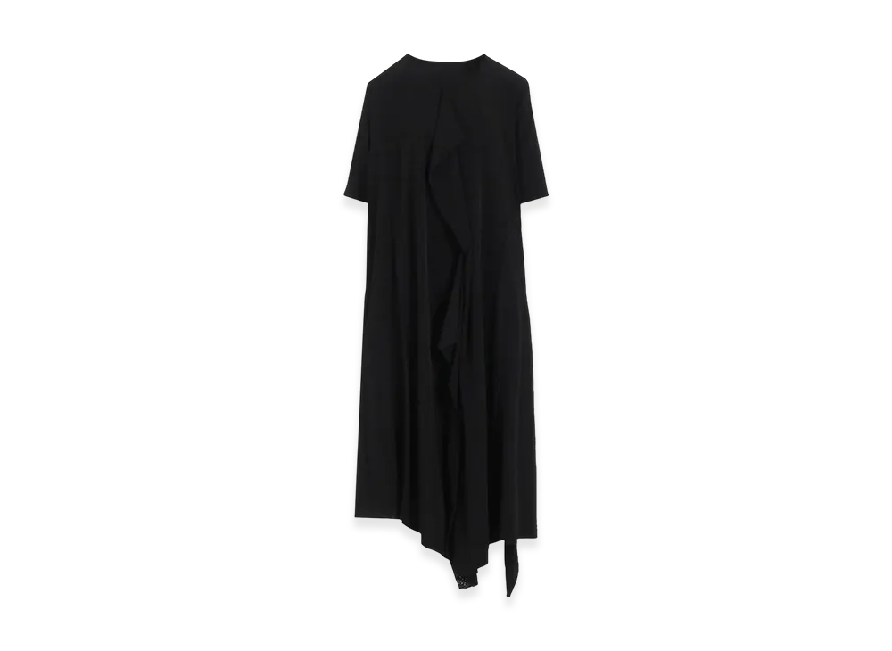 Yohji Yamamoto Front Draped Dress "Black"