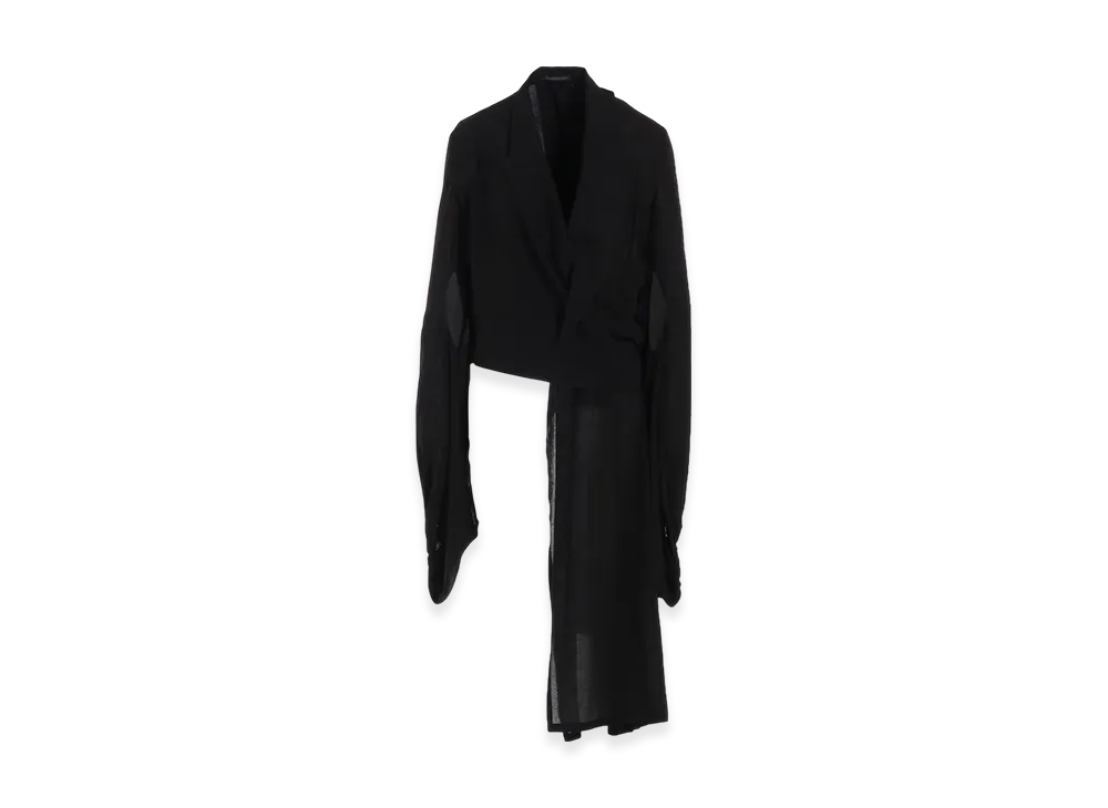Yohji Yamamoto Balloon Sleeve Wrap Jacket "Black"