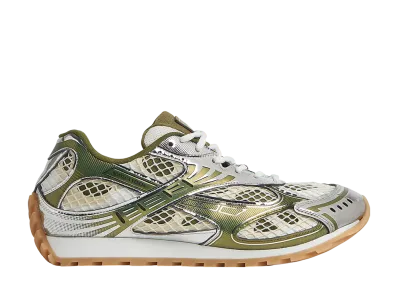 Bottega Veneta Orbit Sneaker "Mud/White"