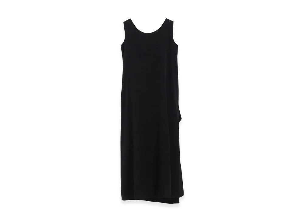 Yohji Yamamoto Wool Drape Dress "Black"