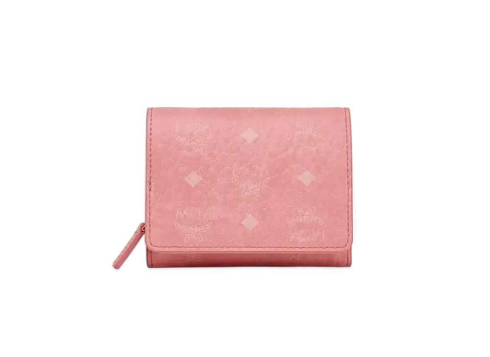 MCM Aren Visetos Small Wallet Mini "Pink"