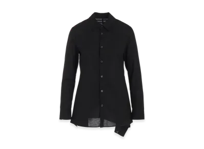 Yohji Yamamoto 100/-Khadi Backside Flared Slim B "Black"