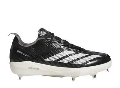 adidas Adizero Electric 2.0 Cleats "Core Black/Cloud White/Team Grey Four"
