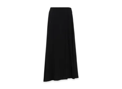 Yohji Yamamoto Ry Wrinkled Lawn R Pocket Skirt "Black"