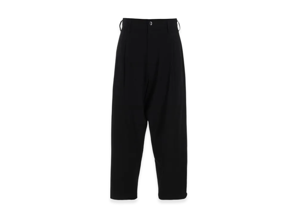 Yohji Yamamoto Seeting Cloth Cropped Pants "Black"