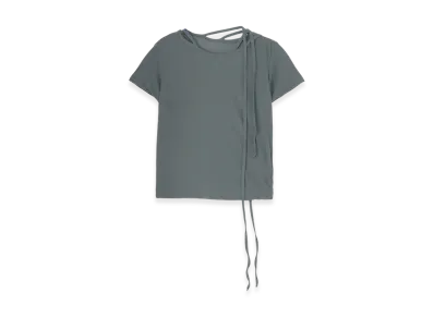 Yohji Yamamoto High Twisted Single Jersey R-Binder Short Slv T "Gray"